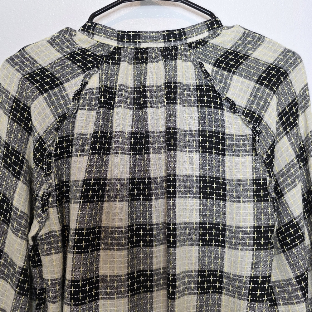 Anthropologie Pilcro Breezy Plaid Button Down Shirt Size Small - Picture 10 of 12